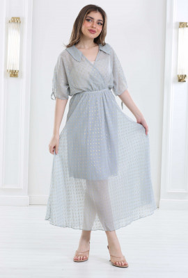 فستان اسبور من قماش الشيفون