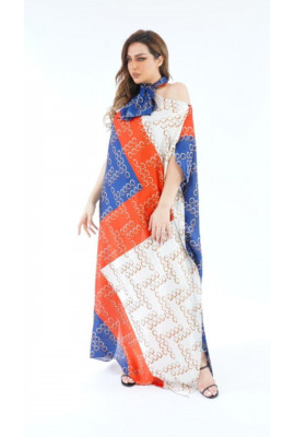 جلابية مشجرة واسعه بنقشه جميله