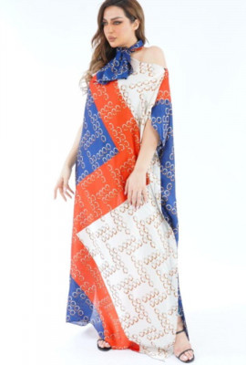 جلابية مشجرة واسعه بنقشه جميله