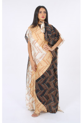 جلابية مشجرة واسعه بنقشه جميله