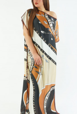 جلابية مشجرة واسعه بنقشه جميله