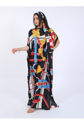 جلابية بطبعة الأحزمة