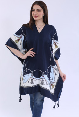 بلوزة يومية مشجرة بنقشه جميله12