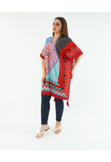 بلوزة يومية مشجرة بنقشه جميله14