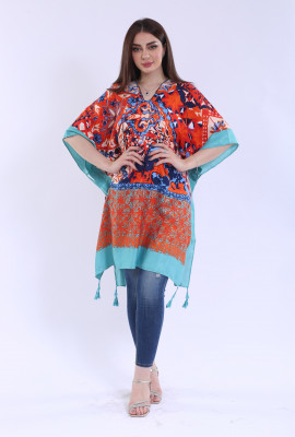 بلوزة يومية مشجرة بنقشه جميله28