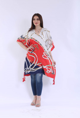 بلوزة يومية مشجرة بنقشه جميله