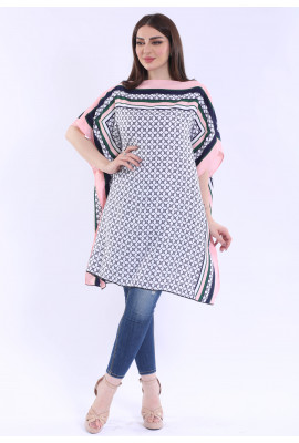 بلوزة يومية مشجرة بنقشه جميله