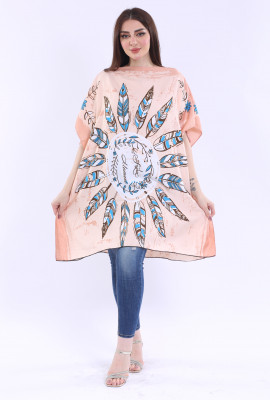 بلوزة يومية مشجرة بنقشه جميله