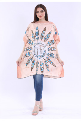 بلوزة يومية مشجرة بنقشه جميله