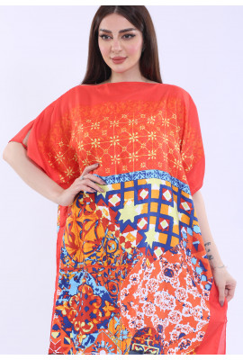 بلوزة يومية مشجرة بنقشه جميله