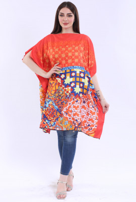 بلوزة يومية مشجرة بنقشه جميله