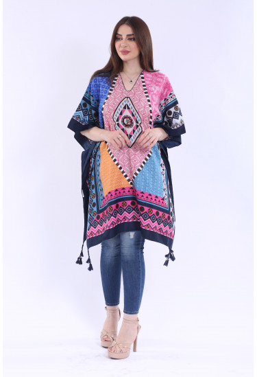 بلوزة يومية مشجرة بنقشه جميله14