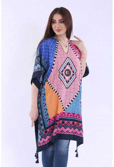 بلوزة يومية مشجرة بنقشه جميله14