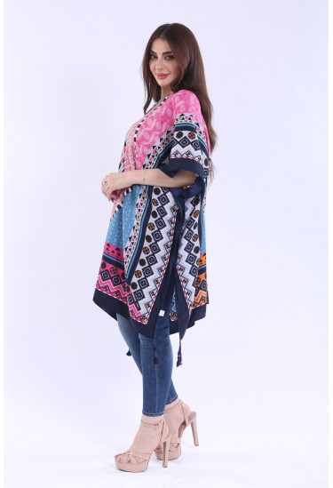 بلوزة يومية مشجرة بنقشه جميله14