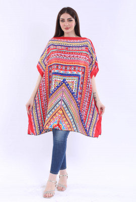 بلوزة يومية مشجرة بنقشه جميله23