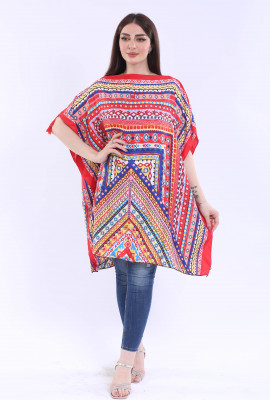 بلوزة يومية مشجرة بنقشه جميله23