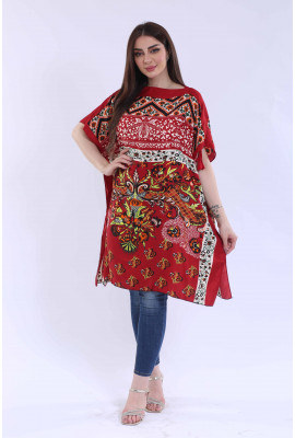 بلوزة يومية مشجرة بنقشه جميله6