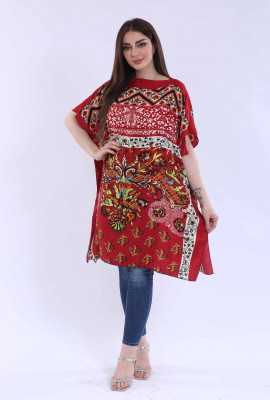 بلوزة يومية مشجرة بنقشه جميله6