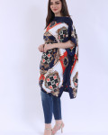 بلوزة يومية مشجرة بنقشه جميله بلوزة يومية مشجرة بنقشه جميله