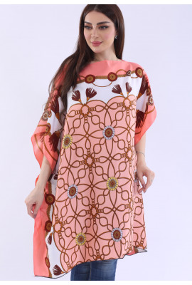 بلوزة يومية مشجرة بنقشه جميله