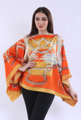 بلوزة يومية مشجرة بنقشه جميله