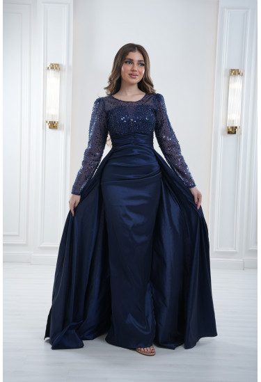 فستان تفتا شانتون أستريتش مشغول بالترتر 