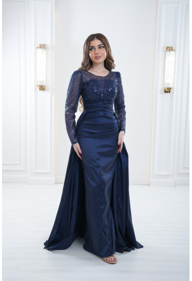 فستان تفتا شانتون أستريتش مشغول بالترتر 