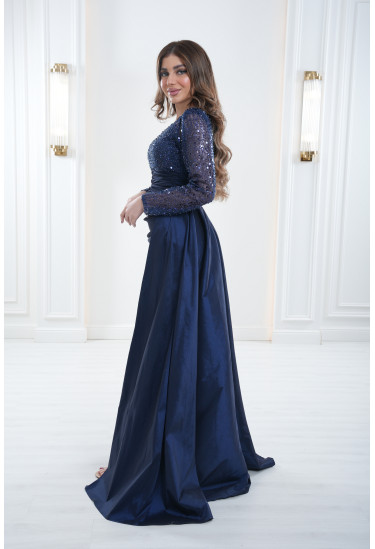 فستان تفتا شانتون أستريتش مشغول بالترتر 