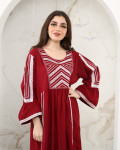 جلابية طويلة مميزة من خامة القطن 
