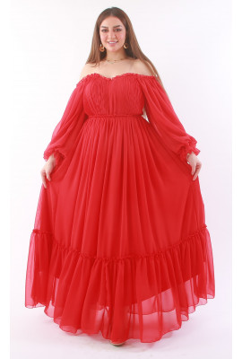 فستان طويل جميل وقصة كلوش أنيقة فستان طويل جميل وقصة كلوش أنيقة