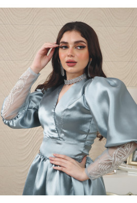 فستان سهرة من خامة الميكادو 