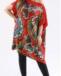 بلوزة يومية مشجرة بنقشه جميله1